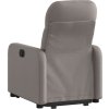Elektrické zvedací polohovací křeslo textil [3206814] (Barva Tmavě šedá)