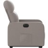 Elektrické zvedací polohovací křeslo textil [3206814] (Barva Tmavě šedá)