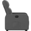 Elektrické zvedací polohovací křeslo textil [3206814] (Barva Tmavě šedá)