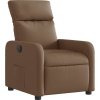 Elektrické polohovací křeslo textil [3206685] (Barva Hnědá)