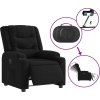 Elektrické polohovací křeslo textil [3206569] (Barva Černá)