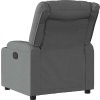 Elektrické polohovací křeslo textil [3206569] (Barva Černá)