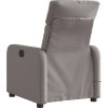 Elektrické masážní polohovací křeslo textil [3206697] (Barva Taupe)
