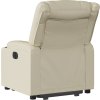 Zvedací polohovací křeslo umělá kůže [3206552] (Barva Krémová)