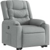 Zvedací polohovací křeslo textil [3206574] (Barva Tmavě šedá)