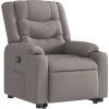 Zvedací polohovací křeslo textil [3206574] (Barva Tmavě šedá)