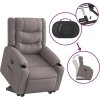 Zvedací polohovací křeslo textil [3206574] (Barva Tmavě šedá)
