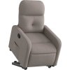 Zvedací polohovací křeslo textil [3206799] (Barva Hnědá)