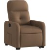 Zvedací polohovací křeslo textil [3206799] (Barva Hnědá)
