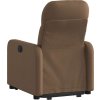 Zvedací polohovací křeslo textil [3206799] (Barva Hnědá)