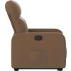 Zvedací polohovací křeslo textil [3206799] (Barva Hnědá)