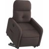 Zvedací polohovací křeslo textil [3206799] (Barva Hnědá)