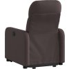 Zvedací polohovací křeslo textil [3206799] (Barva Hnědá)