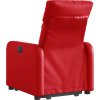 Zvedací polohovací křeslo umělá kůže [3206754] (Barva Červená)