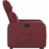 Zvedací polohovací křeslo umělá kůže [3206754] (Barva Červená)