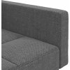 2místná rozkládací pohovka se 2 polštáři textil [375799] (Barva Světle šedá)