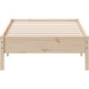 Postel bez matrace 90 x 190 cm masivní borovice [842726] (Barva Přírodní)