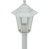 Zahradní sloupové lampy 6 ks E27 110 cm hliníkové [44215] (Barva Bílá)