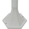 Zahradní sloupové lampy 6 ks E27 110 cm hliníkové [44215] (Barva Bílá)