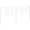 Kovové náhradní čelo postele 200 cm [355648] (Barva Bílá)