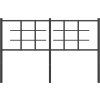 Kovové čelo postele 135 cm [355642] (Barva Bílá)