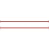 Hrazdové tyče 2 ks 125 cm ocelové červené [93199]