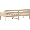 Válenda bez matrace voskově 80 x 200 cm masivní borovice [842826] (Barva Přírodní)