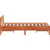 Postel bez matrace 135 x 190 cm masivní borovice [842770] (Barva Přírodní)