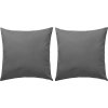 Venkovní polštáře 2 ks 45x45 cm [132309] (Barva šedý proužek)