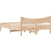 Postel bez matrace 140 x 190 cm masivní borovice [844741] (Barva Přírodní)