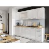 Kuchyně BURNS 260 cm bílá/bílá akryl lesk