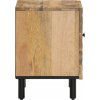 Noční stolek 40 x 33 x 46 cm masivní mangovníkové dřevo [356887] (Barva Přírodní)
