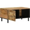 Konferenční stolek 80x50x40 cm masivní mangovníkové dřevo [356895] (Barva Přírodní)