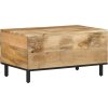Konferenční stolek 80x50x40 cm masivní mangovníkové dřevo [356895] (Barva Přírodní)
