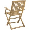 Skládací zahradní židle 4 ks 54 x 61 x 88 cm masivní akácie [365742] (Barva Světle hnědá)