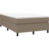 Box spring postel s matrací 120x190 cm textil [3269688] (Barva Krémová)