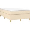 Box spring postel s matrací 120x190 cm textil [3269695] (Barva Krémová)