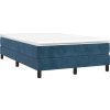 Box spring postel s matrací 120 x 190 cm samet [3269681] (Barva Tmavě moddrá)