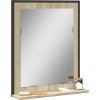 Koupelnové zrcadlo s poličkou dub sonoma 50x12x60 cm kompozit [842417]