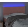 Čelo postele s LED 100x5x78/88 cm samet [3121375] (Barva Tmavě šedá)