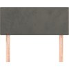 Čelo postele 100x5x78/88 cm samet [345779] (Barva Tmavě šedá)