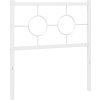 Kovové náhradní čelo postele 80 cm [376253] (Barva Černá)