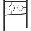 Kovové náhradní čelo postele 80 cm [376253] (Barva Černá)
