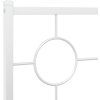 Kovové náhradní čelo postele 80 cm [376253] (Barva Černá)