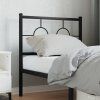 Kovové náhradní čelo postele 80 cm [376253] (Barva Černá)