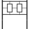 Kovové náhradní čelo postele 75 cm [374316] (Barva Bílá)