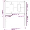 Kovové čelo postele 75 cm [374316] (Barva Bílá)