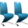 Jídelní židle s cik-cak designem 2 ks umělá kůže [282578]