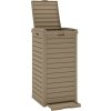 Venkovní odpadkový koš 41 x 41 x 86 cm polypropylen [364172] (Barva Hnědá)