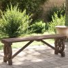 Zahradní lavice 115 cm masivní jedlové dřevo [365112]